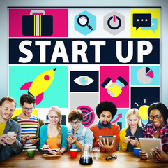 Start Up Business New Launch Technology Concept