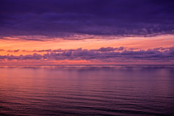 Abendrot Teneriffa über Meer