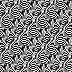 Design seamless monochrome cone illusion background
