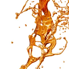 Rolgordijnen Liquid Splash. Alcohol, Tea, Cola. © ossyffer