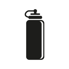The sports water bottle icon. Bottle symbol. Flat