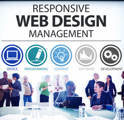 Responsive Web Design Management Programming Concept