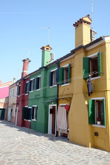 Colorful buildings of Burano