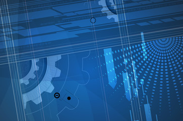 New future technology concept abstract background