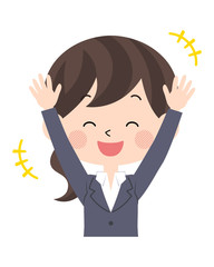 スーツ姿の女性4