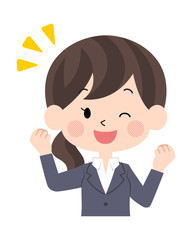 スーツ姿の女性5