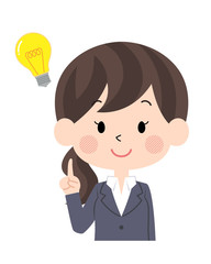 スーツ姿の女性3