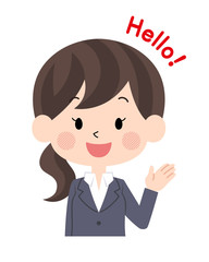 スーツ姿の女性2