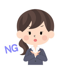 スーツ姿の女性7