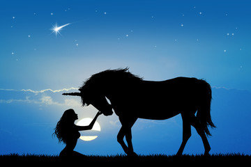 unicorn and girl © adrenalinapura