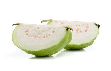 guava fruit on white background