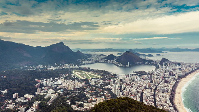 Rio de Janeiro panning panorama Time Lapse, Brazil