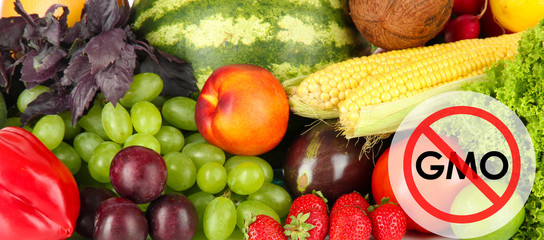 Juicy fruits and vegetables without gmo