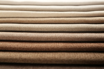 Scraps of colored tissue close up