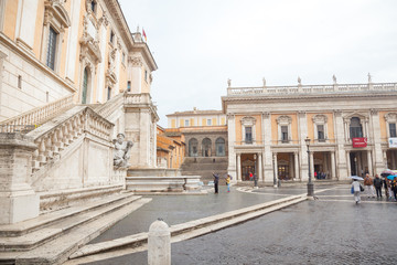 Fototapeta na wymiar Piazza del Campidoglio, Rome, Italy