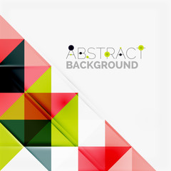 Obraz premium Abstract geometric background. Modern overlapping triangles
