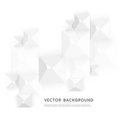 Vector Abstract geometric shape from gray cubes.