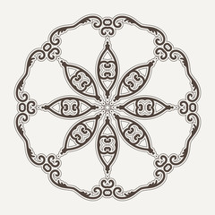 Filigree Flower Henna Pattern