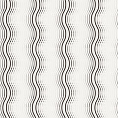 Vector seamless pattern of curved lines