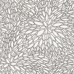 Vector seamless pattern of leaves