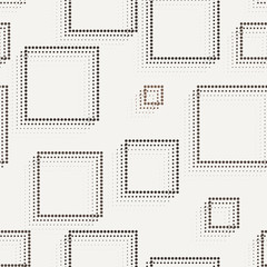 Vector seamless dotted and lined pattern
