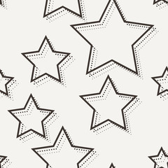 Vector seamless dotted and lined pattern