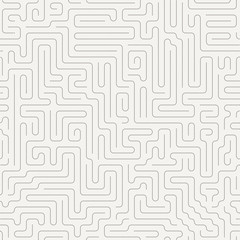 Vector seamless pattern in the form of a labyrinth