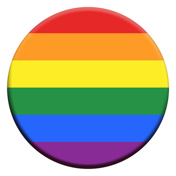 LGBT colors on button shape