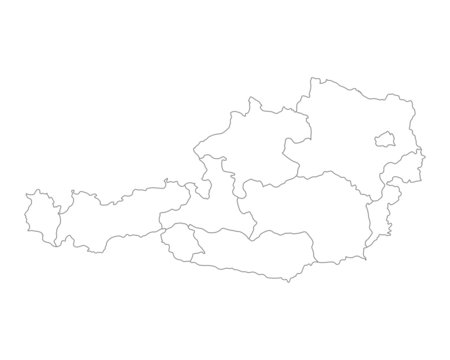 Karte von &Ouml;sterreich