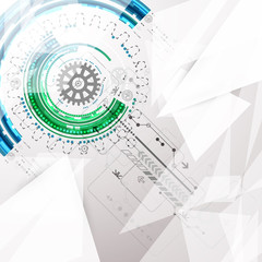 Obraz premium Abstract geometry technology background.