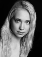 Portrait of beautiful young woman