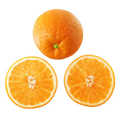oranges isolated on white