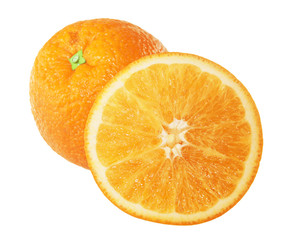 oranges isolated on white