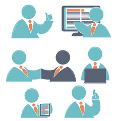 vector collection of modern business emblems and symbols