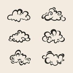 Vector set of Clouds