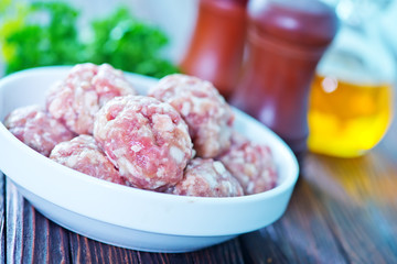 raw meatballs