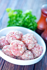 raw meatballs