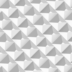 Vector Abstract geometric shape from gray cubes.