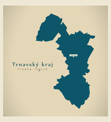 Modern Map - Trnavsky kraj SK