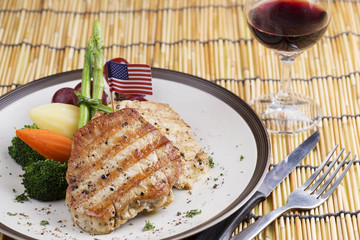 Pork Steak on the Plate