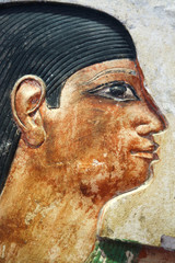Fototapeta na wymiar Ancient Egyptian wall painting
