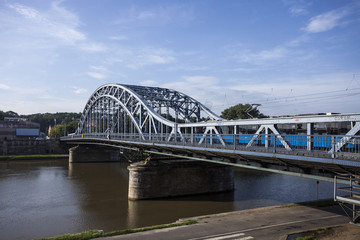 Fototapeta na wymiar Iron Bridge in Krakow, Poland