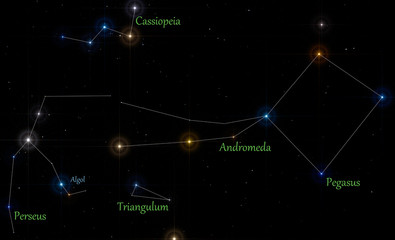 autumnal constellations labeled © procy_ab
