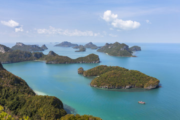 Ang Thong National Marine Park islands. bird's-eye view