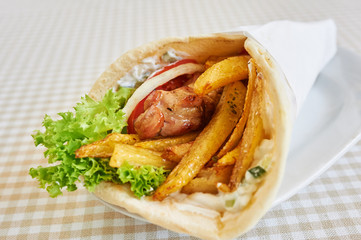 chicken wrap sandwich