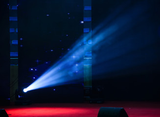 Vector Stage Spotlight with Laser rays