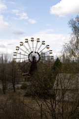 Ferris wheel in Pripyat ghost town, Chernobyl Nuclear Power Plan
