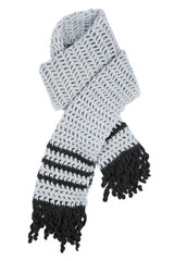 Woolen scarf  isolated on white background