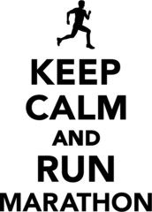 Keep calm and run marathon