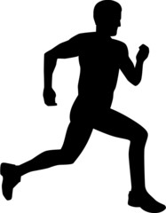 Man Running Silhouette